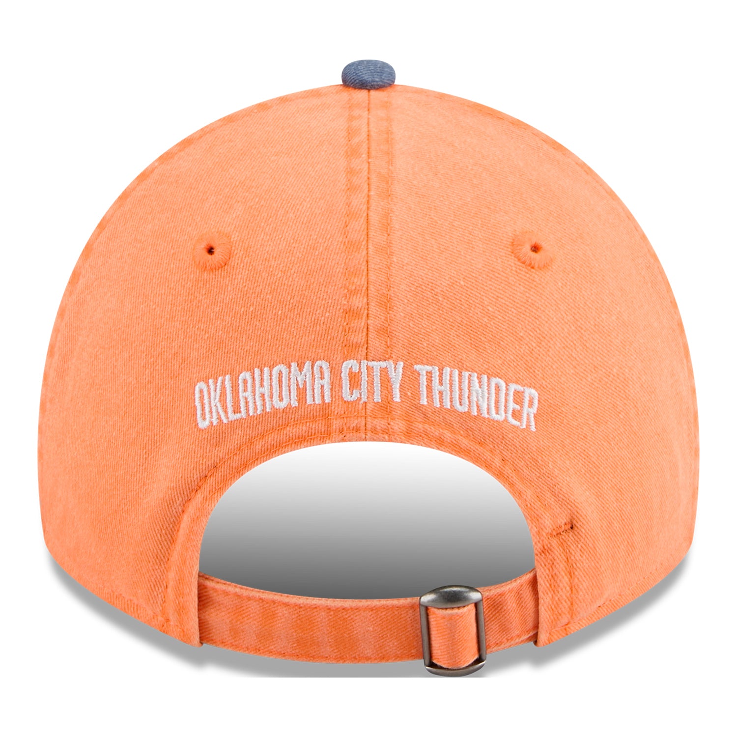OKC THUNDER NEW ERA 920 WASHED TWO-TONE HAT in Orange - Back View