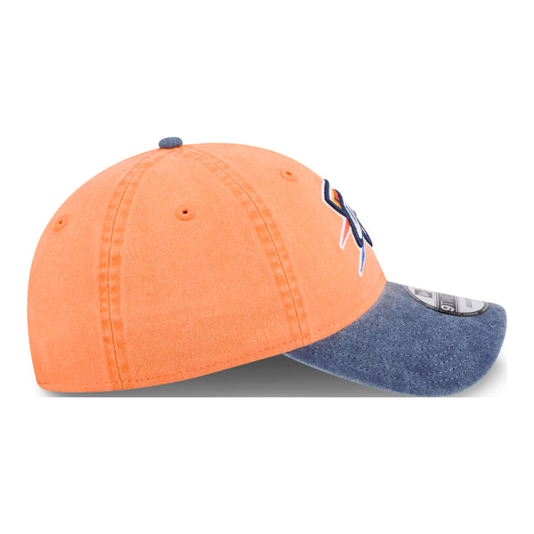 OKC THUNDER NEW ERA 920 WASHED TWO-TONE HAT in Orange - Right Side View