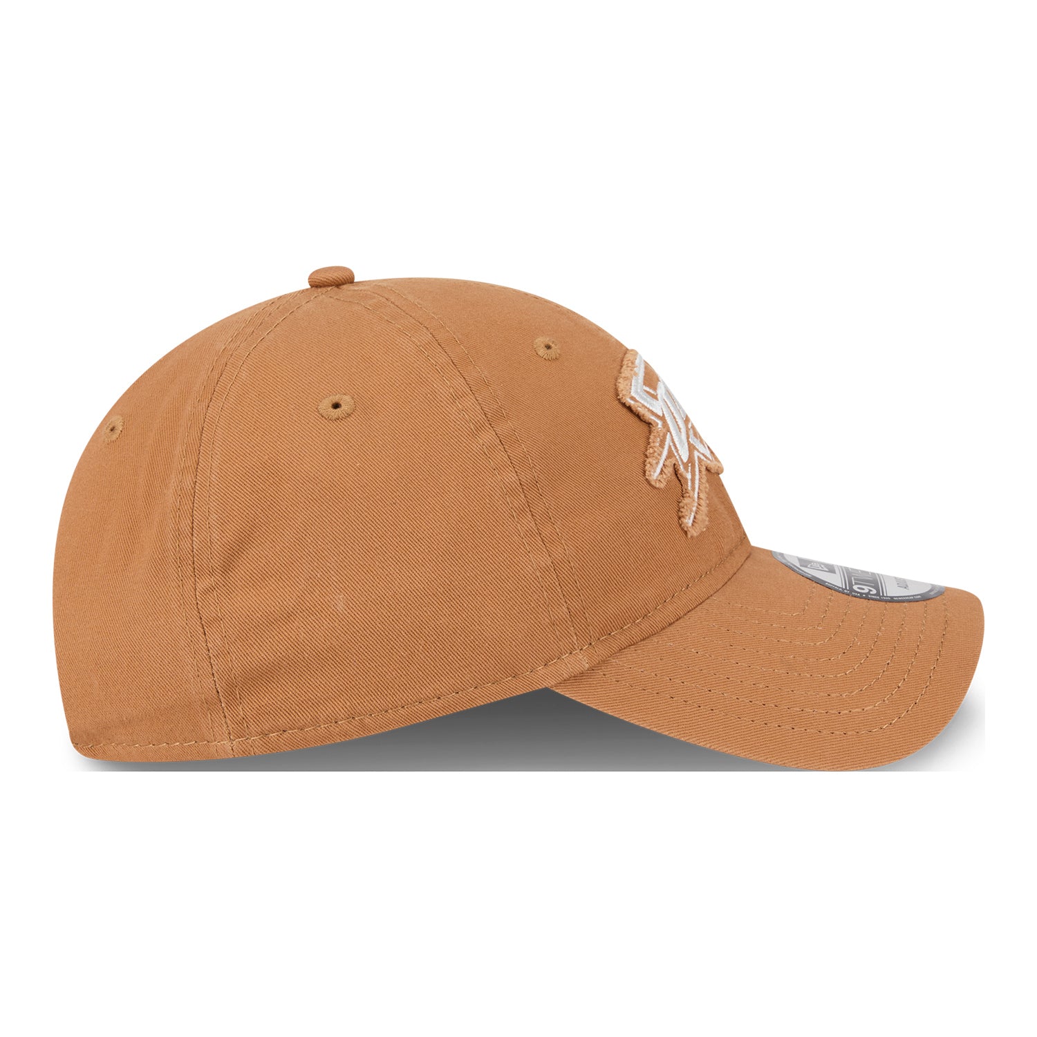 OKC THUNDER NEW ERA 920 FRAYED ADJUSTABLE HAT in Brown - Right Side View