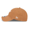 OKC THUNDER NEW ERA 920 FRAYED ADJUSTABLE HAT in Brown - Left Side View