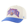 OKC THUNDER 47 BRAND HITCH INBOUNDS SNAPBACK in White - Front Left View