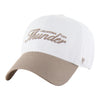 OKC THUNDER 47 BRAND FOUNDATION BROWN TWO-TONE CLEAN UP in White - Front Left View