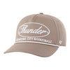 OKC THUNDER 47 BRAND FOUNDATION BROWN HITCH RF ROPE SNAPBACK in Brown - Front Left View