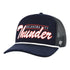 OKC THUNDER 47 BRAND CORDUROY HITCH MESHBACK in Navy - Front Left View