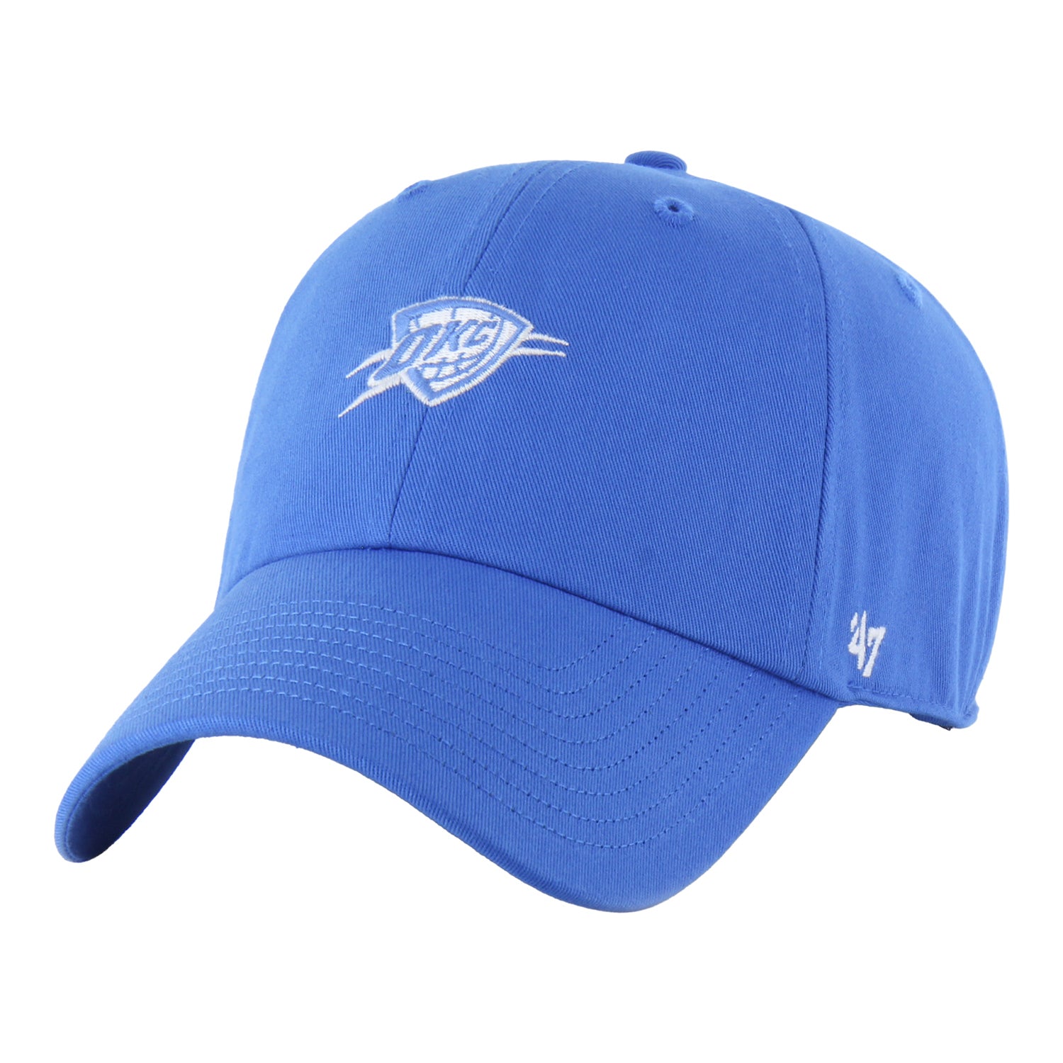OKC THUNDER 47 BRAND CLEAN UP BLUE FOUNDATION HAT in Blue - Front Left View
