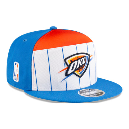 OKC THUNDER NEW ERA 950SP TIP-OFF SNAPBACK in Blue - Front Right View