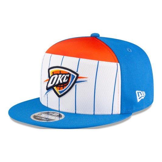 OKC THUNDER NEW ERA 950SP TIP-OFF SNAPBACK in Blue - Front Left View