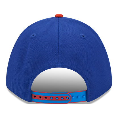 OKC THUNDER NEW ERA 940MC TIP-OFF SNAPBACK in White and Blue - Back View