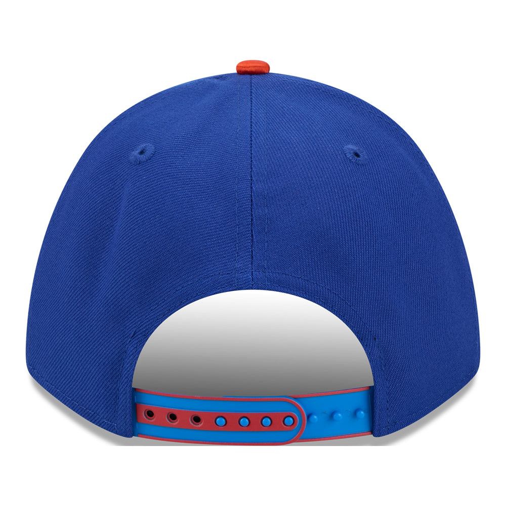 OKC THUNDER NEW ERA 940MC TIP-OFF SNAPBACK in White and Blue - Back View