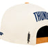 OKC THUNDER PRO STANDARD SUEDE PRO PINCH SNAPBACK in orange - Back Left View