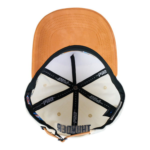 OKC THUNDER PRO STANDARD SUEDE PRO PINCH SNAPBACK in orange - Inside View 