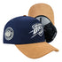 OKC THUNDER PRO STANDARD SUEDE PRO PINCH NAVY SNAPBACK in Navy - Front Right View