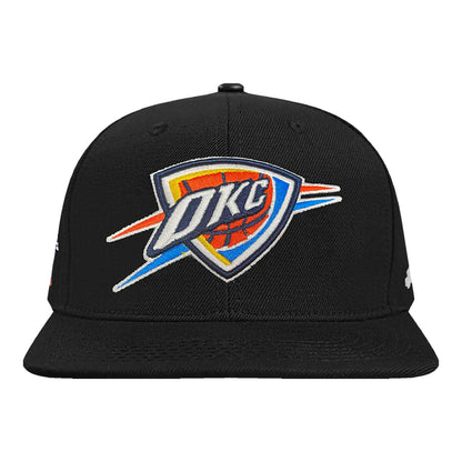 OKC THUNDER PRO STANDARD SHAI GILGEOUS-ALEXANDER N&N HAT in BLACK - fRONT VIEW