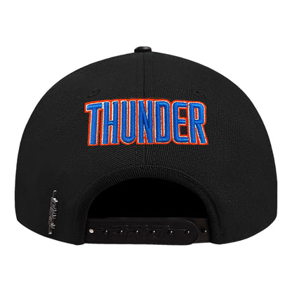 OKC THUNDER PRO STANDARD CHET HOLMGREN N&N HAT in black - back view