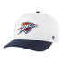 OKC Thunder 47 Brand Two-Tone Hitch Snapback in White - Front View