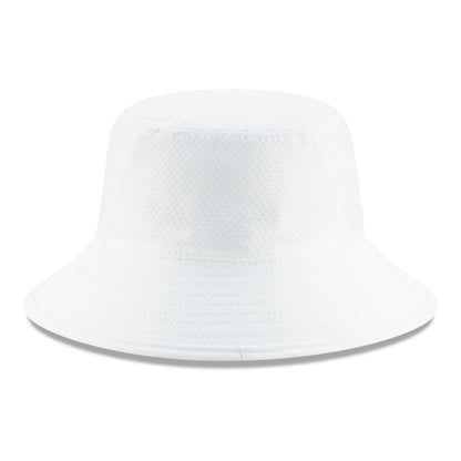 OKC Thunder New Era White Bucket Hat - Back View 