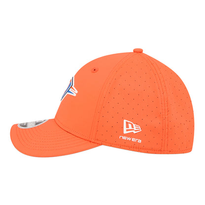 OKC Thunder New Era 39Thirty M-Crown Assist Flex Hat in Orange - Left Side View