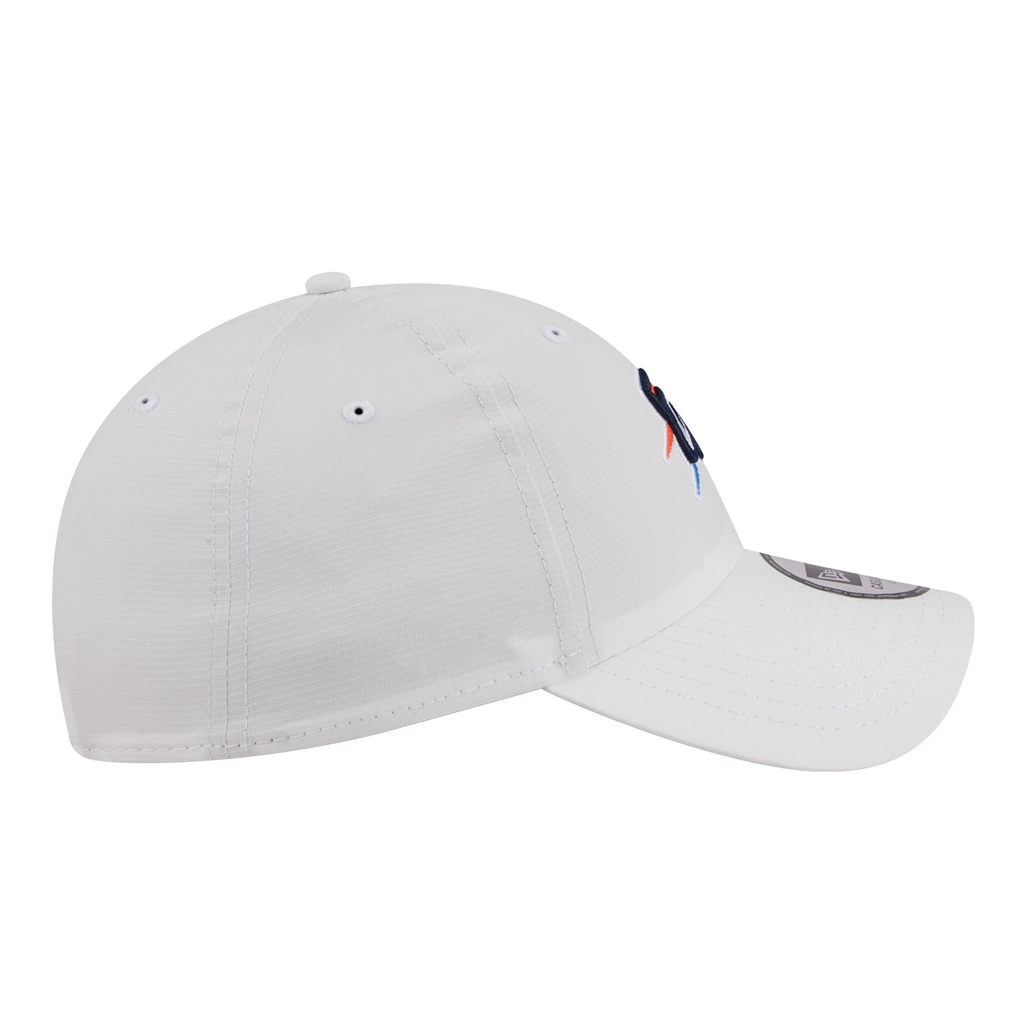 OKC Thunder New Era Casual Classic Ripstop Adjustable Hat in White - Right Side View