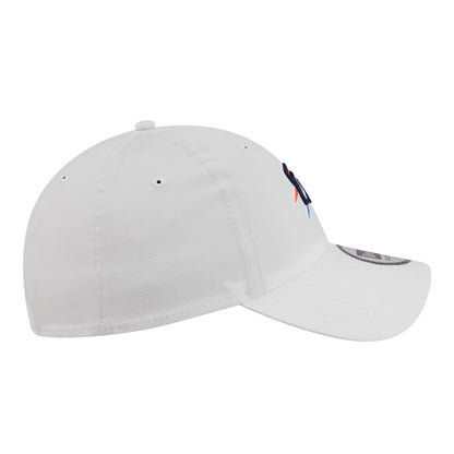 OKC Thunder New Era Casual Classic Ripstop Adjustable Hat in White - Right Side View