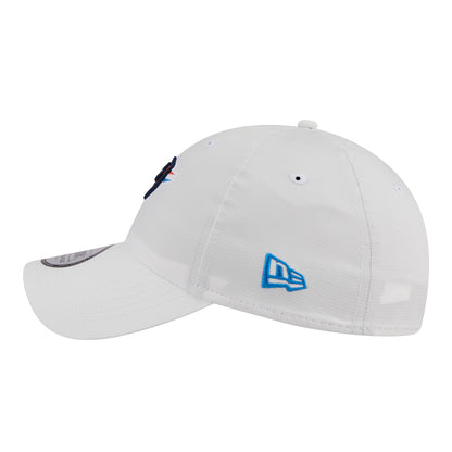 OKC Thunder New Era Casual Classic Ripstop Adjustable Hat in white - Left Side View