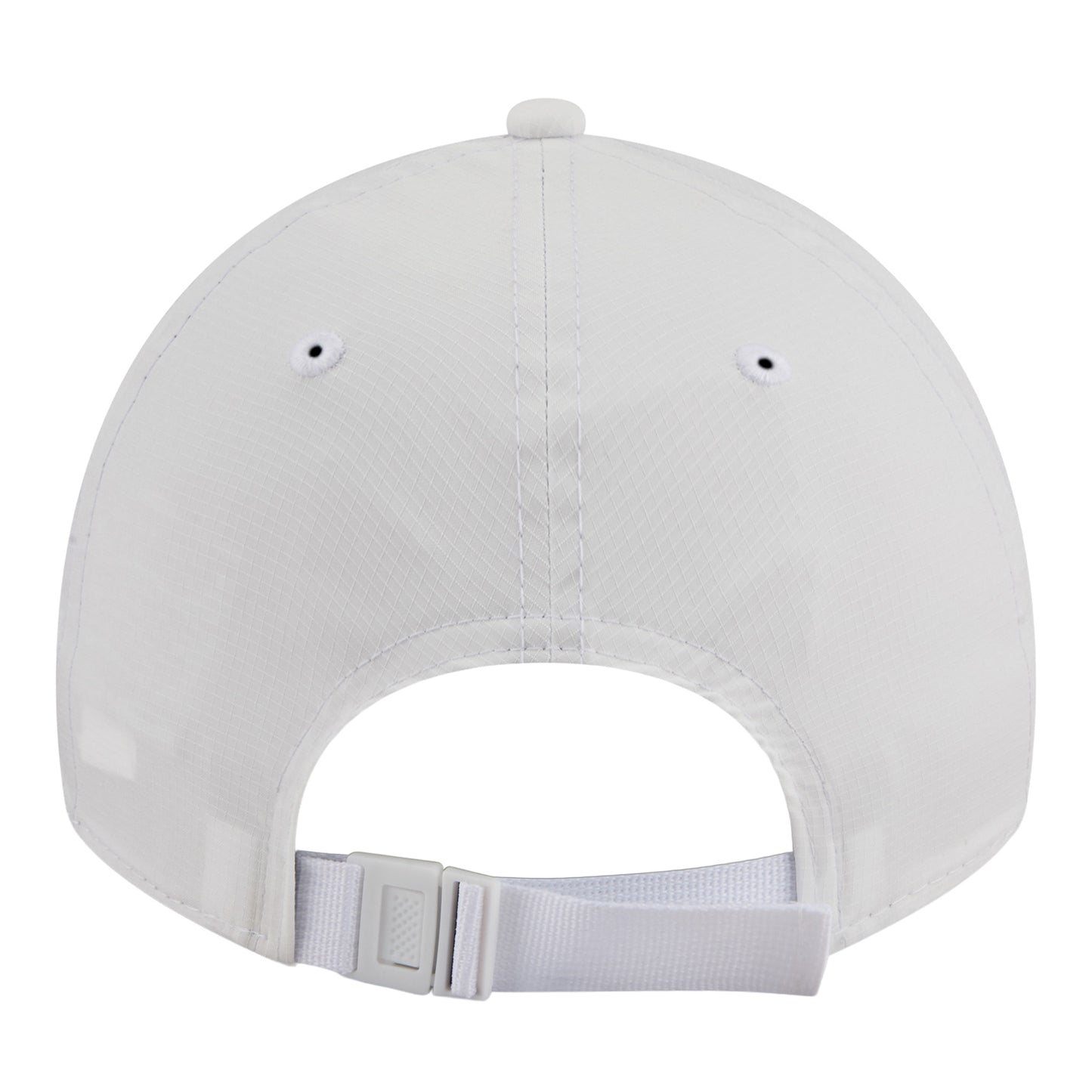 OKC Thunder New Era Casual Classic Ripstop Adjustable Hat in White - Back View