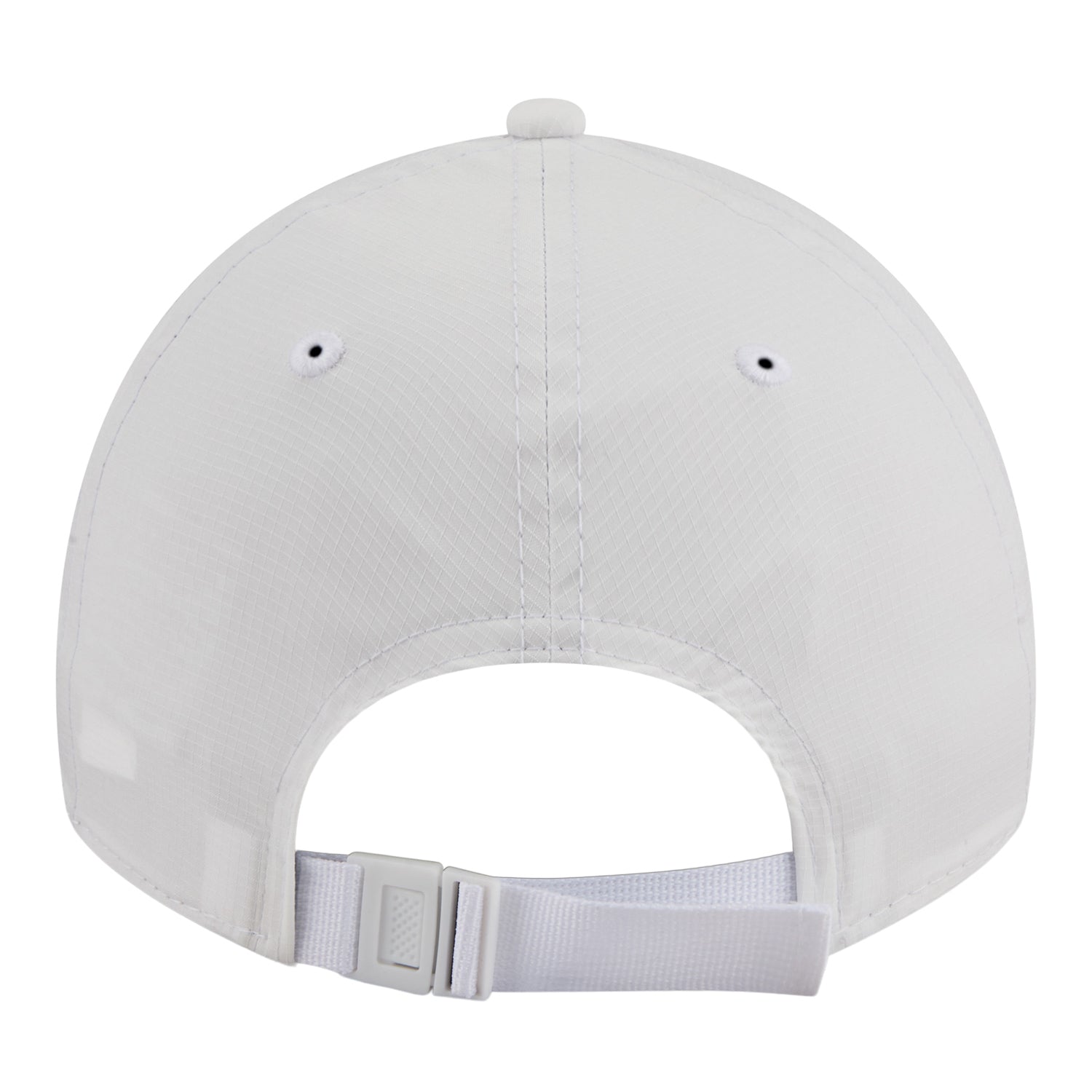OKC Thunder New Era Casual Classic Ripstop Adjustable Hat in White - Back View