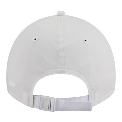 OKC Thunder New Era Casual Classic Ripstop Adjustable Hat in White - Back View