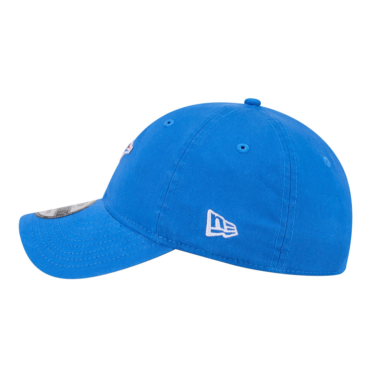 OKC Thunder New Era 9Twenty Micro Logo Adjustable Hat in Blue - Left View