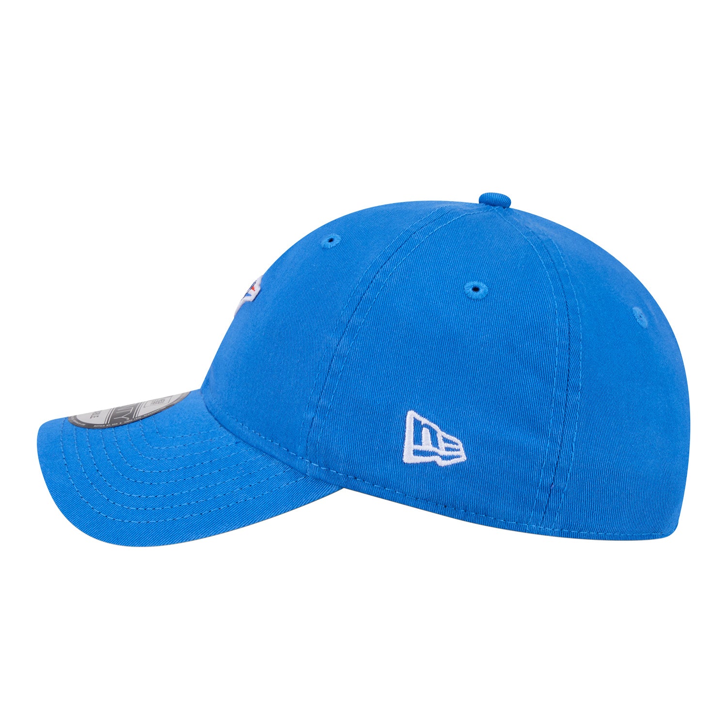 OKC Thunder New Era 9Twenty Micro Logo Adjustable Hat in Blue - Left View