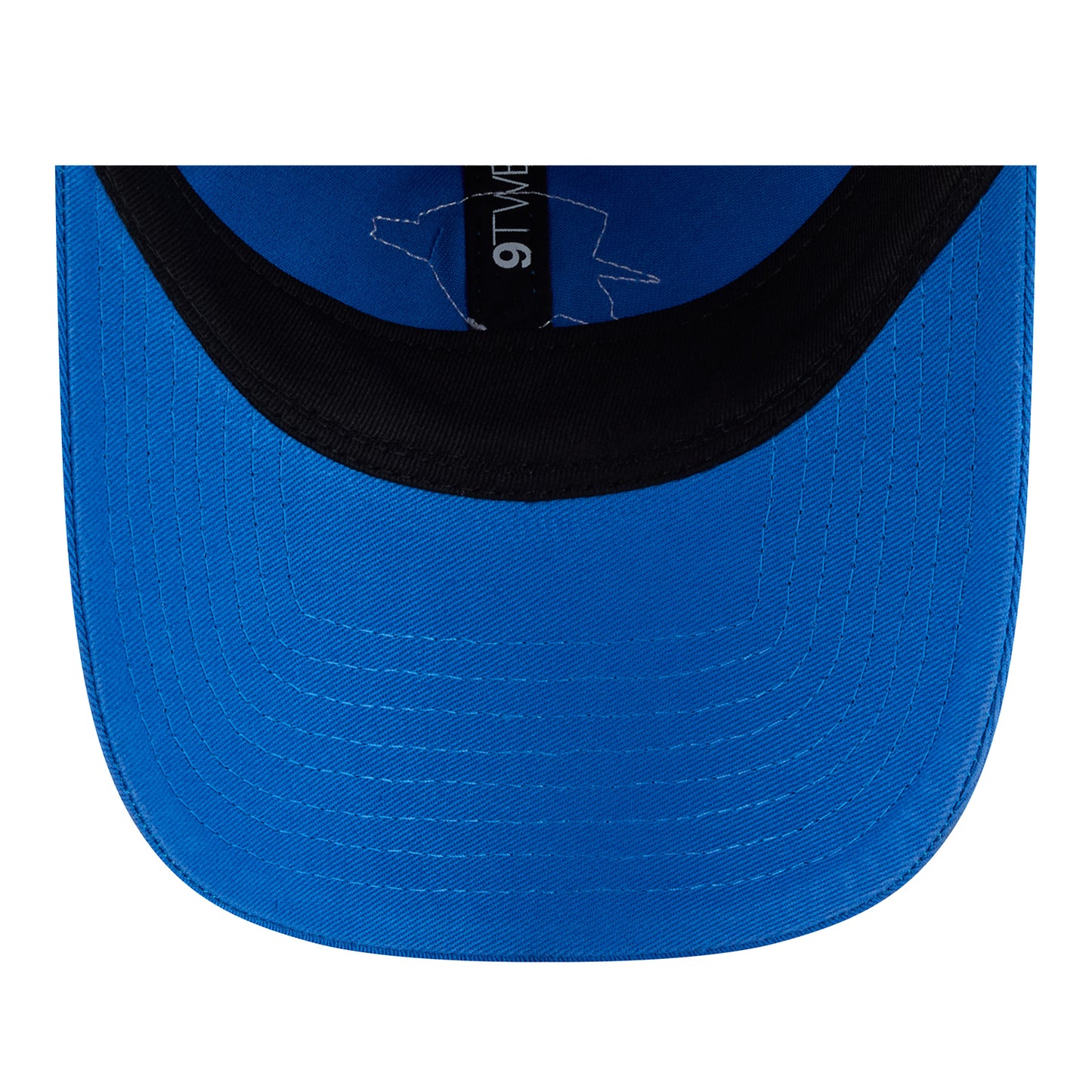 OKC Thunder New Era 9Twenty Micro Logo Adjustable Hat in Blue - Underbrim View