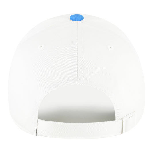 OKC Thunder 47 Brand Micro Two-Tone Clean Up Hat in White - Back view