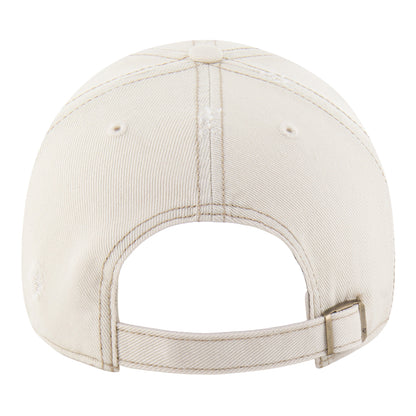OKC Thunder 47 Brand Weathered Clean Up Hat in White - Back View