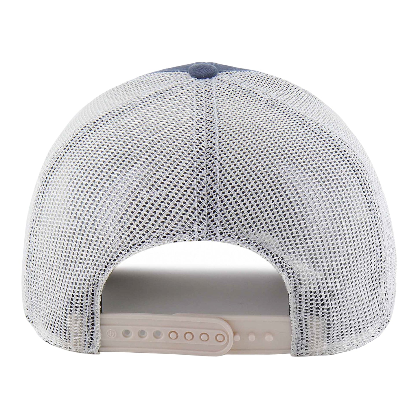 OKC Thunder 47 Brand Weathered Salvage Trucker Hat in Blue - Back View