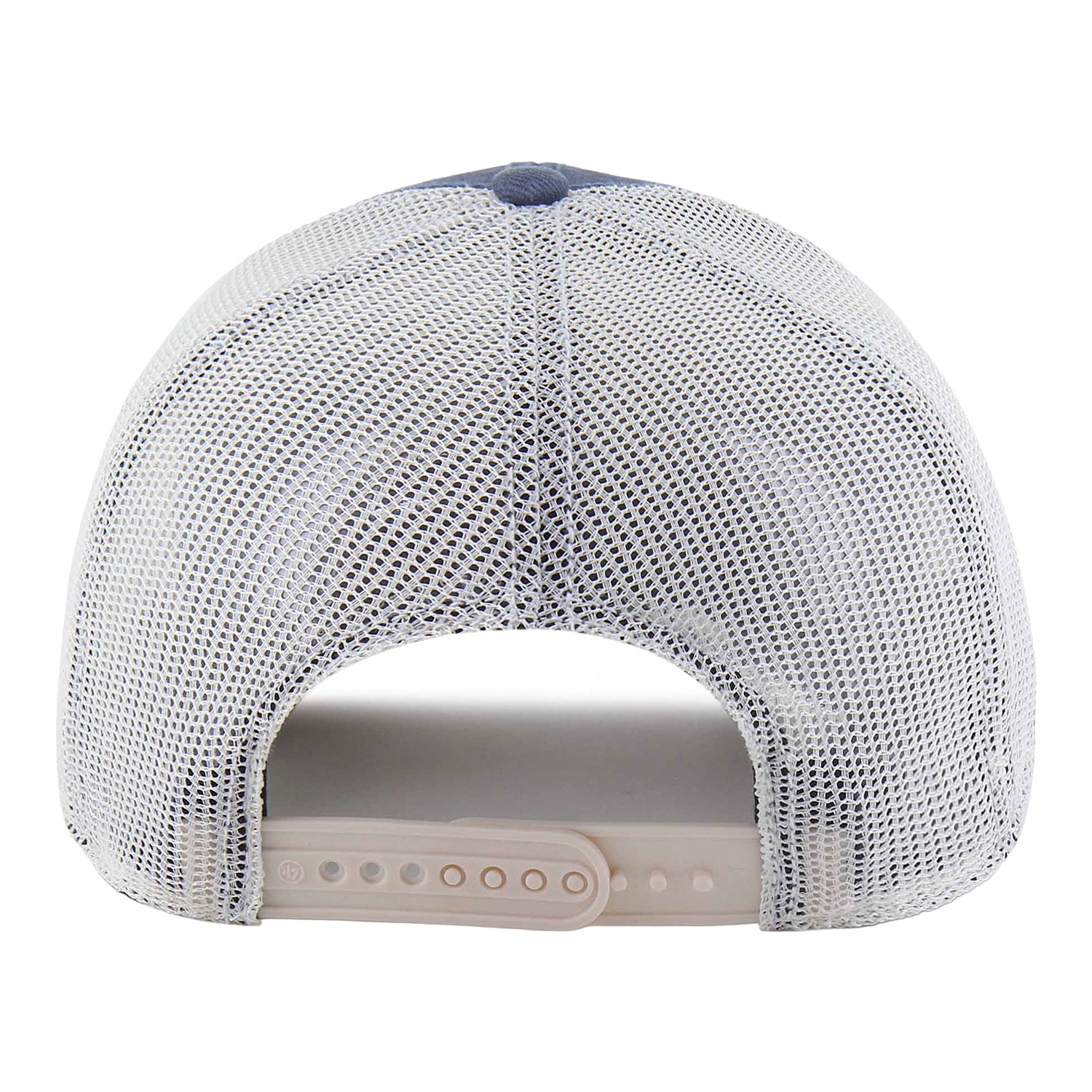 OKC Thunder 47 Brand Weathered Salvage Trucker Hat in Blue - Back View