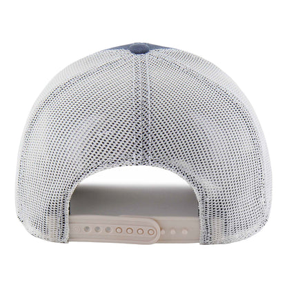 OKC Thunder 47 Brand Weathered Salvage Trucker Hat in Blue - Back View