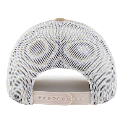 OKC Thunder 47 Brand Huskin Patch Trucker Hat in Tan - Back View