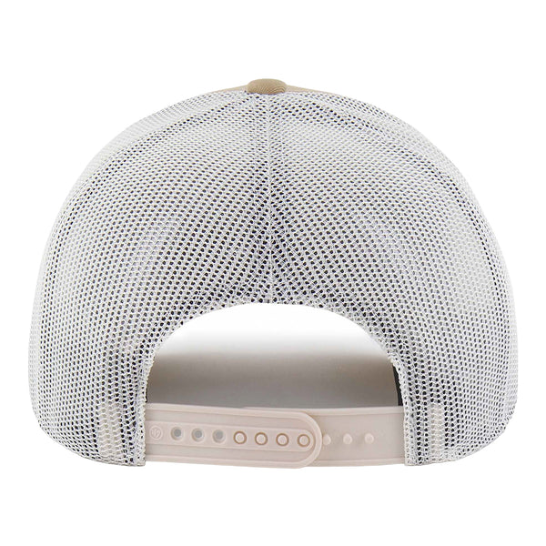 OKC Thunder 47 Brand Huskin Patch Trucker Hat in Tan - Back View