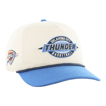 OKC Thunder 47 Brand Frame Out Hitch Hat in White - Front Right View
