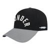 OKC THUNDER PRO STANDARD MODERN ORIGINALS SNAPBACK IN BLACK - FRONT LEFT VIEW