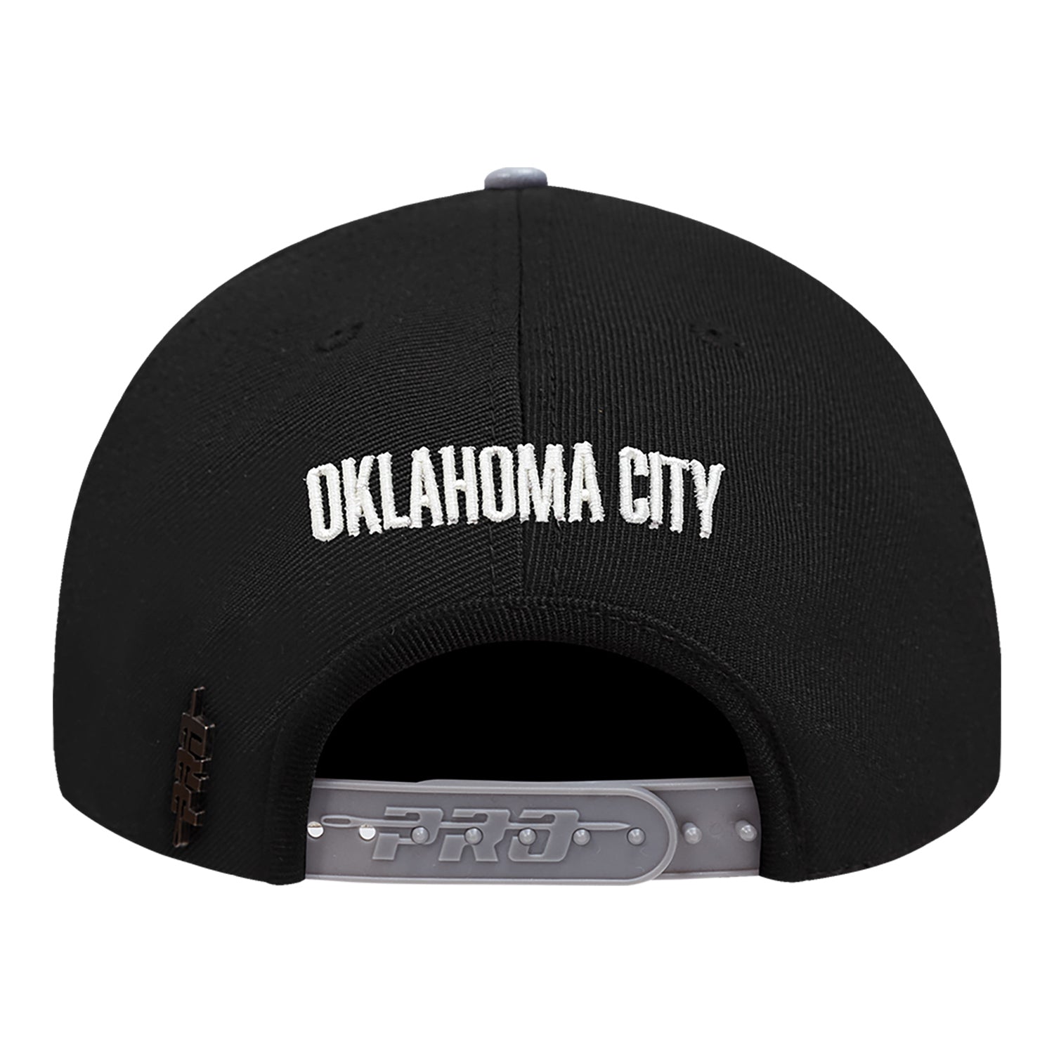 OKC THUNDER PRO STANDARD MODERN ORIGINALS SNAPBACK IN BLACK - BACK VIEW