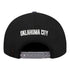 OKC THUNDER PRO STANDARD MODERN ORIGINALS SNAPBACK IN BLACK - BACK VIEW