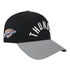 OKC THUNDER PRO STANDARD MODERN ORIGINALS SNAPBACK IN BLACK - FRONT RIGHT VIEW