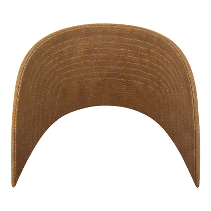 OKC Thunder 47 Brand x Carhartt Washed Clean Up Hat in Brown - Underbrim View