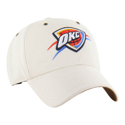 OKC Thunder 47 Brand x Carhartt Undyed Clean Up Hat in White - Front Right View