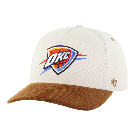 OKC Thunder 47 Brand x Carhartt Undyed Hitch Hat in White - Front Left View