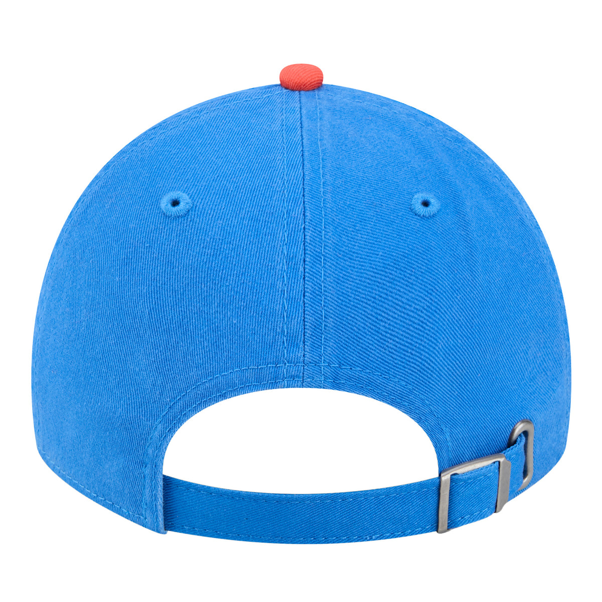 OKC Thunder New Era Casual Classic Two-Tone Mirco Logo Hat in Blue and Orange - Back View
