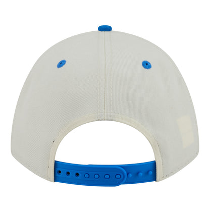 OKC Thunder New Era 9Forty A-Frame Arched Snap Hat in white - Back View