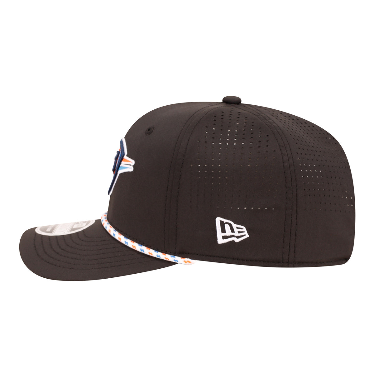 OKC Thunder New Era 9Seventy Stretch Snap Rope Black Hat