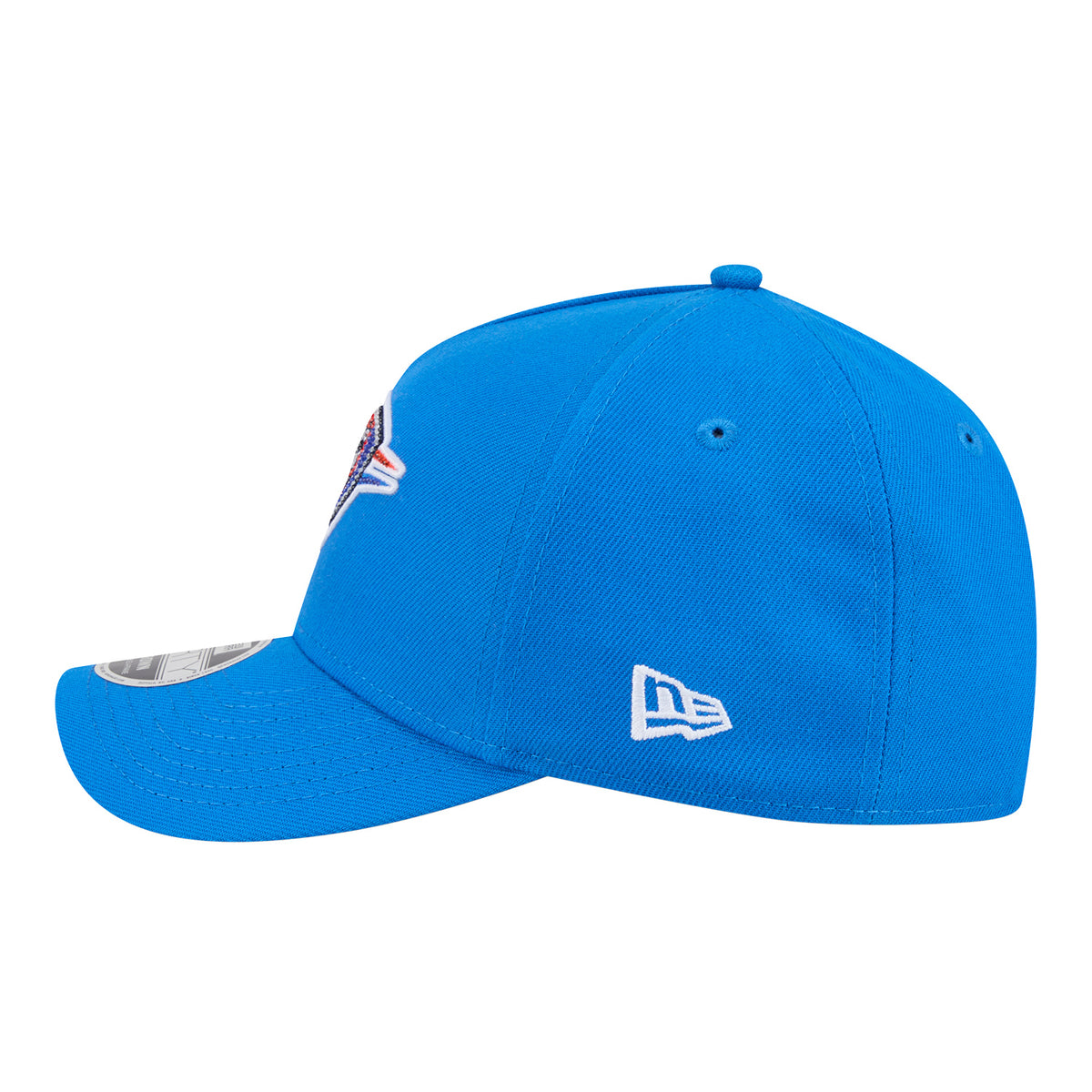 OKC Thunder New Era 9Forty A-Frame Rhinestone Patch Hat in Blue - Left Side View