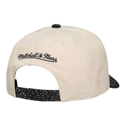 OKC Thunder Mitchell & Ness Cookies and Cream Snapback Hat in White - Back View